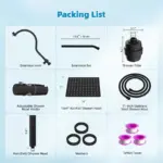 10'' Filtered Rainfall Shower Head, High Pressure Showerhead combo with 4-mode Handheld Spray, 12'' Extension Arm - Image 6