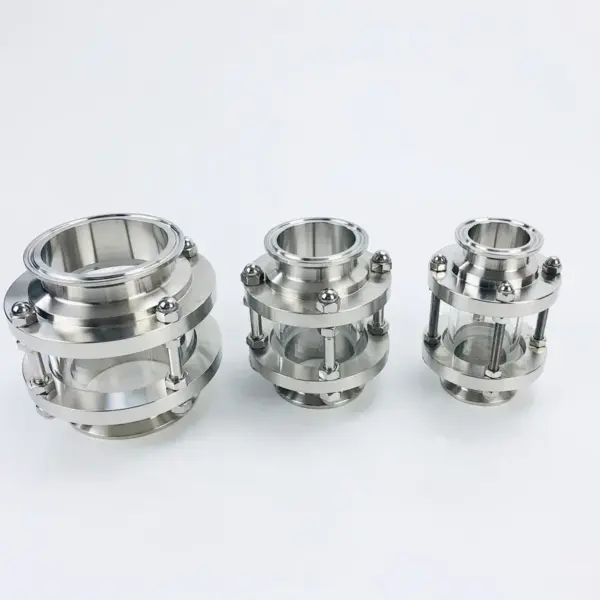 Short Type Dioptr 2"(51mm)OD64 High Quality Sight Glass Diopter Sight Tower Sight Glass Stainless Steel304 Length 110mm
