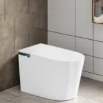 Modern Intelligent Wc Ceramic Toilet Bowl, Floor Mounted Bidet Smart Toilet Heated Seat With Remote Control For Hotel Bathroom