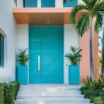Hot Sale Customized High Quality Modern Wood Grain Front Door Sound Insulated Entrance Doors for House Security Entry Doors - Image 5