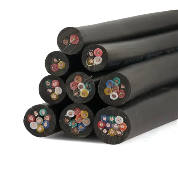 PVC Sheathed Cable 2 3 4 5 6 7 8 9 10 Core Cable MultiColor Electronic Audio Wire For Speaker Audio LED Strip Automotive Wire