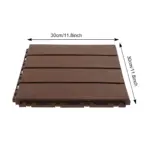 12-Pack Weatherproof Interlocking Deck Tiles Floor Tile 30*30cm Balcony Flooring - Image 4