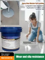 Water-Based Epoxy Floor Paint – Durable Waterproof Clean Coating for Floor Color Change Renovation