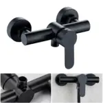 304 Stainless Steel Bathroom Shower Faucet Wall Mounted Triple Tub Faucet Hot and Cold Water Mixing Valve Faucet with G1/2 Inch - Image 4