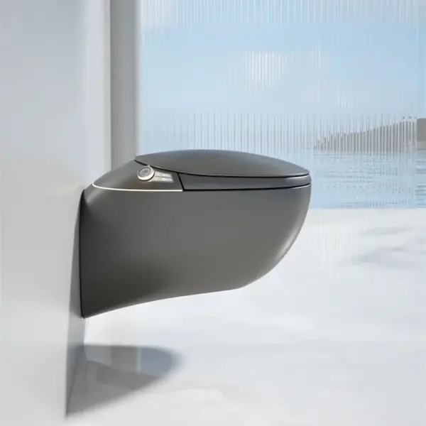 ZC25-Bathroom Automatic Commode Inodoros Wc Toilet Bowl Auto Water Closet Smart Ceramic Uv Egg Shape Wall Hung Bidet Toilet