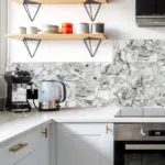 16/32/64PCS Marble Thicker Self-Adhesive Tile Stickers Waterproof Kitchen and Bathroom Minimalist Art 3D Wall Sticker Wallpaper - Image 3