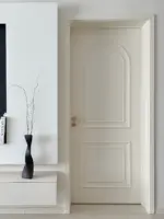 Vintage Bedroom Wooden Hotel Door Internal French Arched Solid Wood - Image 3
