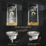 BAKALA Invisible Bathroom Floor Drain 20-120CM Square Waste Filter Drainage Anti-odor Shower Drain Strainer Kitchen Accessories - Image 4