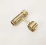 Black or brushed gold Bidet Toilet angle valve Chrome Plated Brass Dual Water Outlet Angle Check Valve holder AG088