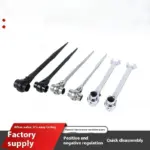 19-22mm Durable Steel Scaffold Podger Ratchet Spanner Hand Wrench Garage Workshop Tools Black Double Head - Image 5