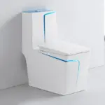 Multicolor Ceramic Sanitary Ware Toilet Square Shape Water Closet Bathroom Elongated Toilet Bowl Floor Mounted One Piece Toilet - Image 3