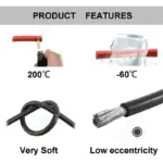 1m-5m 50mm2 Heat-Resistant Silicone Wire Red Black Heavy Cable 1/0 AWG Electrical Wire for Generator Auto Solar Battery Marine - Image 4