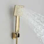 Gold Black Bathtub Faucet Waterfall Shower Faucet Wall Mounted Hot Cold Water Mixer For Bathroom Chrome Bath Shower Set System - Image 3