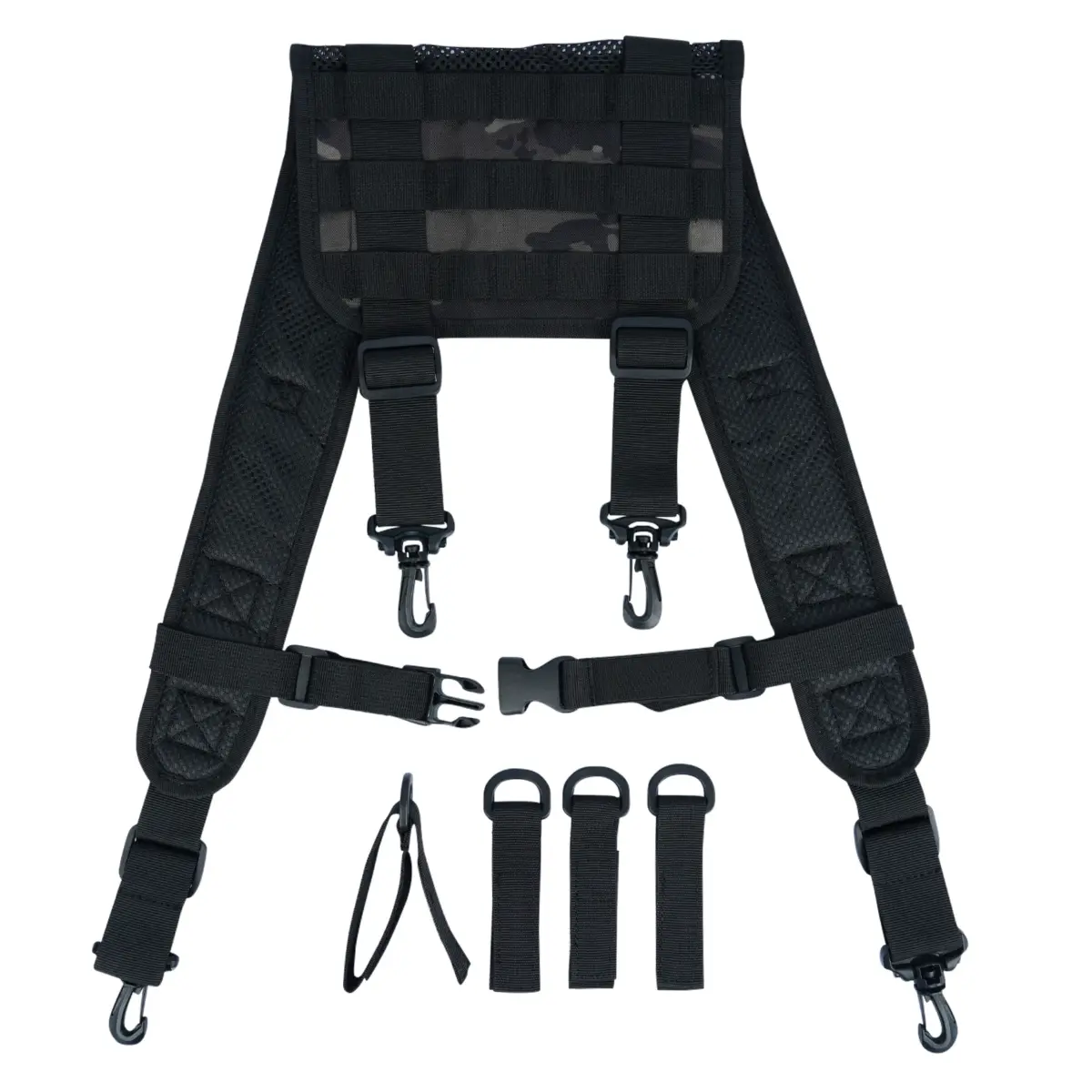 Tactical Police Suspenders for Duty Belt Harness Law Enforcement with Adjustable Strap and 4 Tool Belt Loops - Image 2