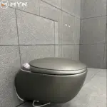 ZC25-Bathroom Automatic Commode Inodoros Wc Toilet Bowl Auto Water Closet Smart Ceramic Uv Egg Shape Wall Hung Bidet Toilet - Image 2