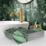 16/32/64PCS Marble Thicker Self-Adhesive Tile Stickers Waterproof Kitchen and Bathroom Minimalist Art 3D Wall Sticker Wallpaper