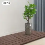 12-Pack Weatherproof Interlocking Deck Tiles Floor Tile 30*30cm Balcony Flooring - Image 2