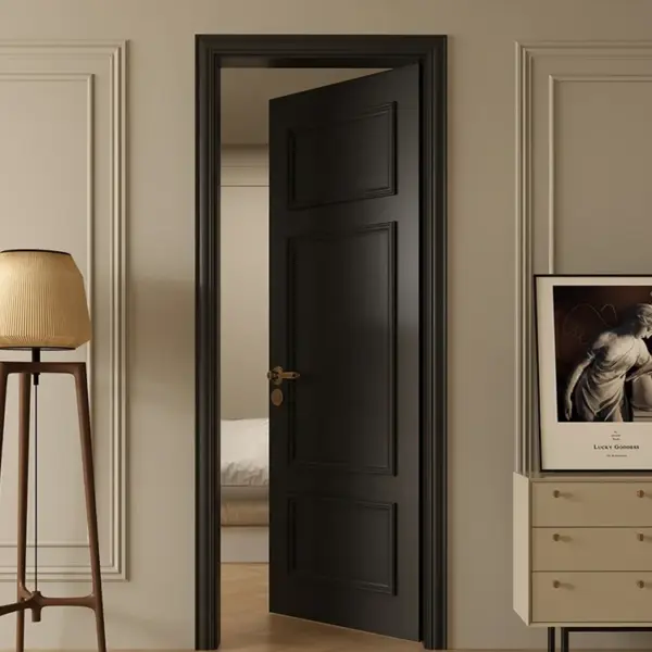 Vintage Bedroom Wooden Hotel Door Internal French Arched Solid Wood