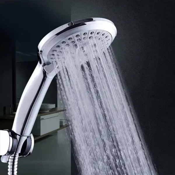 High Quality 5 Modes Round Rain Shower Head with Hose Sets Shower Holder for Bathroom Shower Accessories Douche