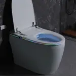 Modern Intelligent Wc Ceramic Toilet Bowl, Floor Mounted Bidet Smart Toilet Heated Seat With Remote Control For Hotel Bathroom - Image 2