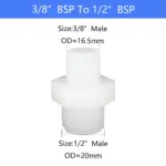 YQBS 1/4" 3/8" 1/2" Male Thread Pipe Connector Fitting Plastic Nylon With Rubber Ring Straight Connect Aquarium RO Water - Image 4