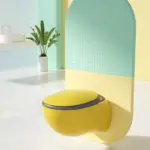 ZC25-Bathroom Automatic Commode Inodoros Wc Toilet Bowl Auto Water Closet Smart Ceramic Uv Egg Shape Wall Hung Bidet Toilet - Image 5