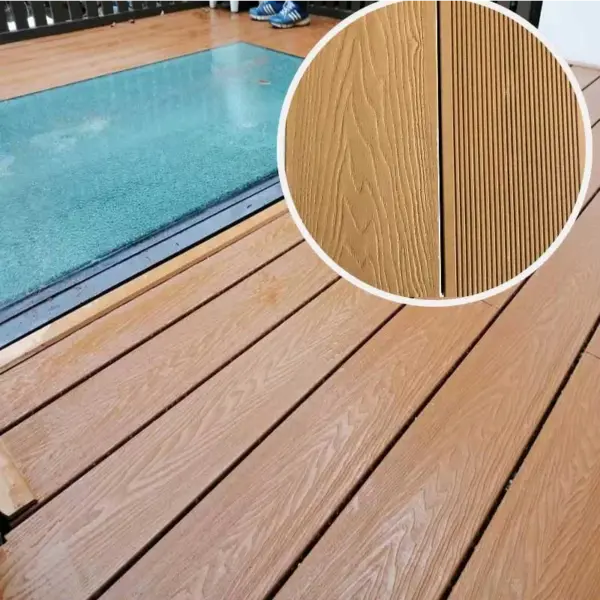 Wood Plastic Composite Wpc Decking Deck Flooring Outdoor for Decorate Exterior