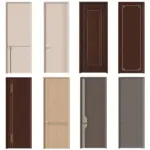 Frameless High Quality Internal Room Flush Wooden Door Design for Bedrooms - Image 6