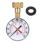 Lepmerk 2- 1/2'' Water Pressure Test Pressure Gauge Gauge 3/4'' Female Hose Thread 0-200 PSI Psi/bar Scale with kPa guidance - Image 2
