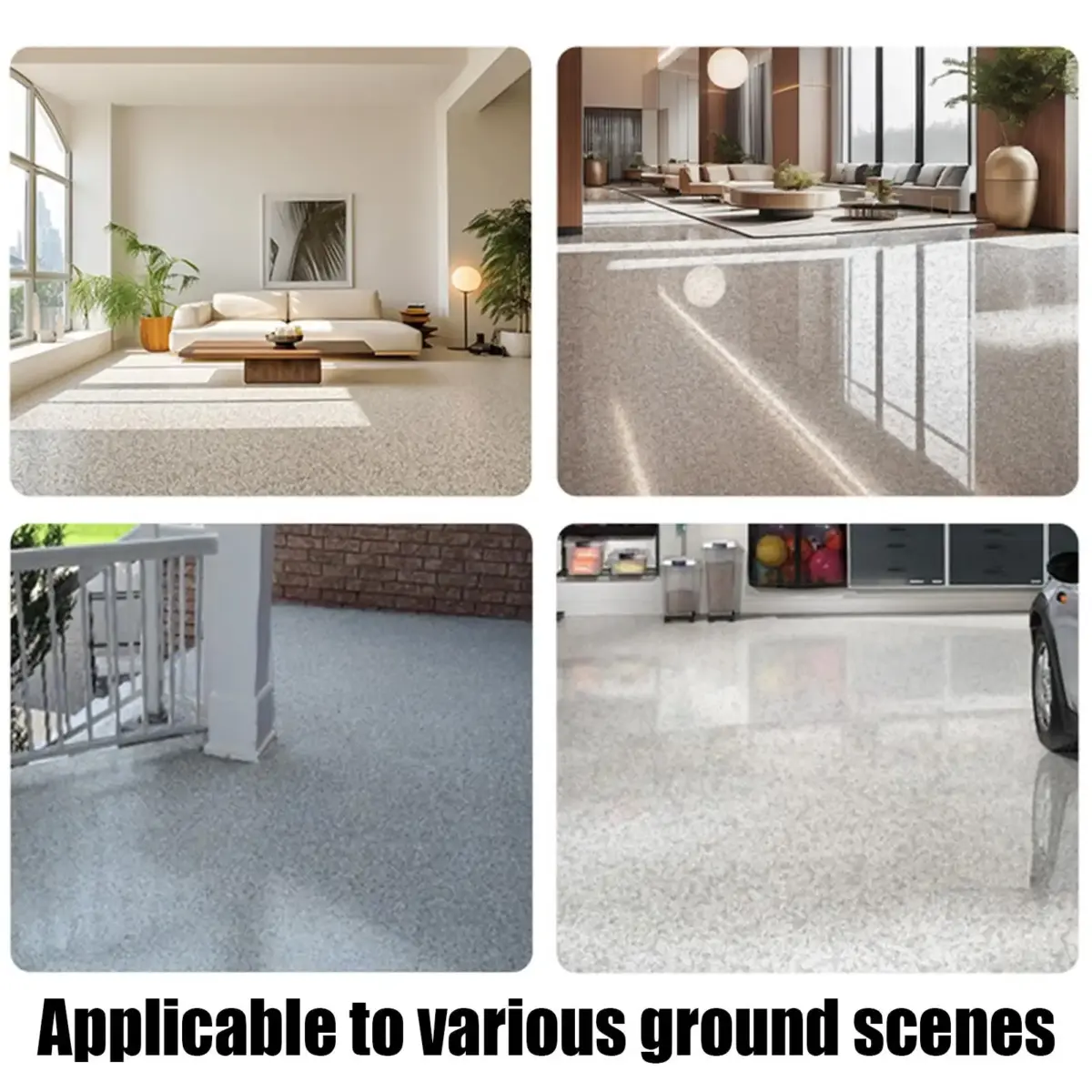 Marble effect floor coating Self-leveling High-gloss floor paint waterproof Water-Based Epoxy Coating for Home Factory garage - Image 5