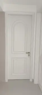 Home Bedroom/Bathroom Door Finished Solid Wood Interior Doors Modern Carbon Crystal Wood - Image 2