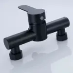 304 Stainless Steel Bathroom Shower Faucet Wall Mounted Triple Tub Faucet Hot and Cold Water Mixing Valve Faucet with G1/2 Inch - Image 3