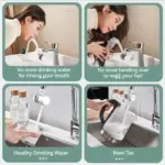 LOEPHY Faucet Filter Splash Proof Tap Water Purifier Filtration And Pressurization 720 Degree Rotating Universal Extension Nozzl - Image 3