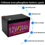 12V 20AH LiFePo4 Battery Pack 20000mAh Lithium Iron Phosphate Battery Built-in BMS 12.8V for Kid Scooter Boat Motor Light - Image 3